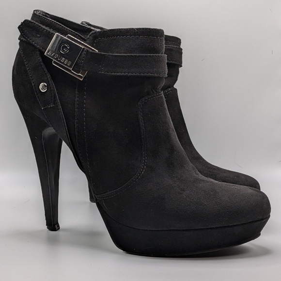 Guess Zip-Up Buckle Ankle Booties - Picture 1 of 4